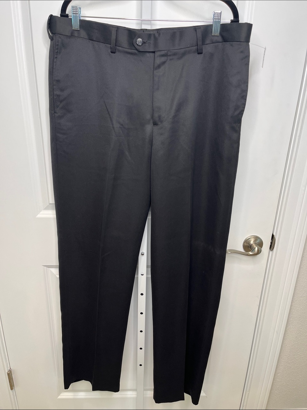croft & barrow Men's Black Dress Slacks - Tailored Straight Leg 36 x 34
